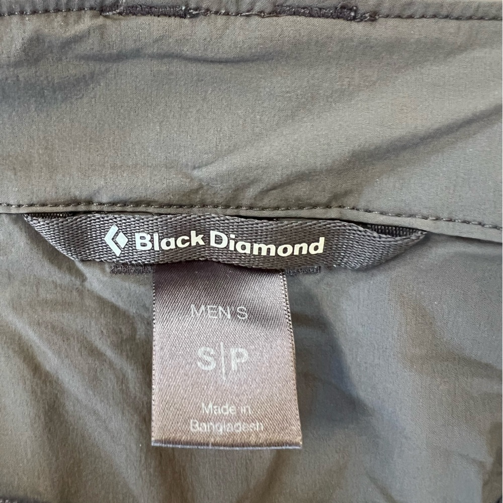 Black Diamond Men’s Alpine Light Hiking Outdoor Pants in Carbon Grey, size Small - Picture 9 of 13